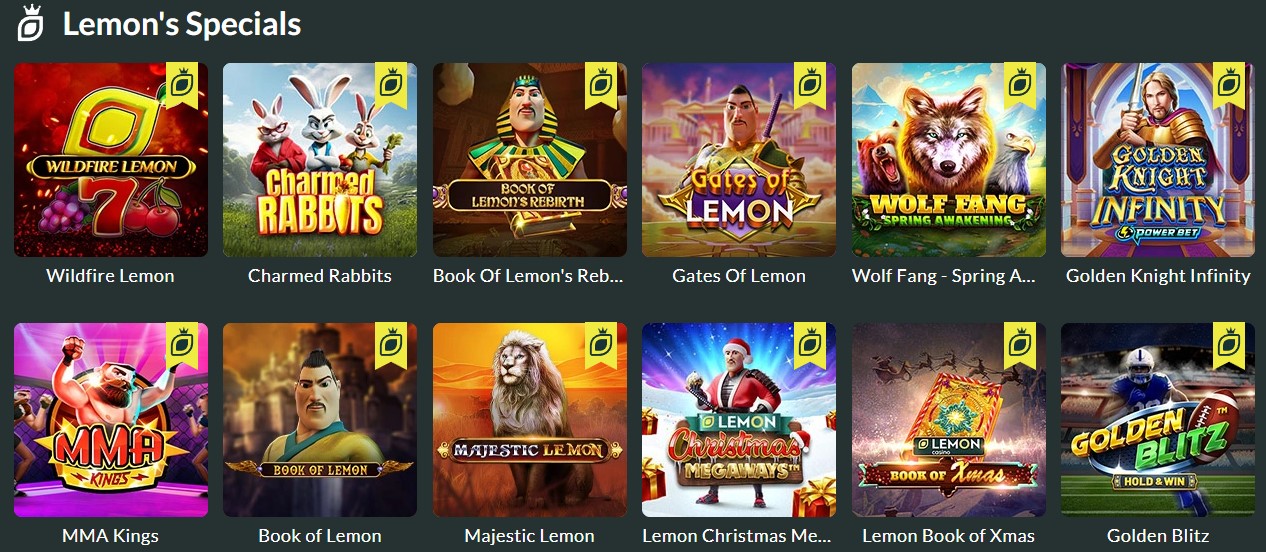 Lemon Casino sloty